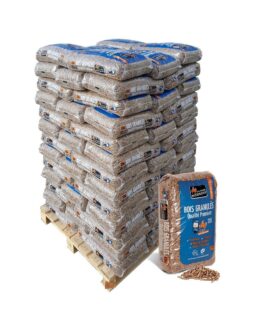 WOODSTOCK Premium Holzpellets – Palette 78 Säcke à 15 kg (DIN Plus & NF)