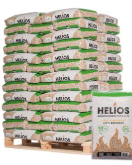 HELIOS Holzpellets – Palette mit 65 Säcken à 15 kg – DIN Plus / ENplus A1
