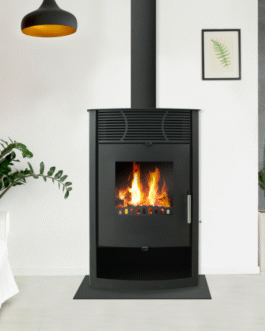 MODERNA Vita Luxe Kaminofen – 7,5 kW – Holzofen mit Holzfach