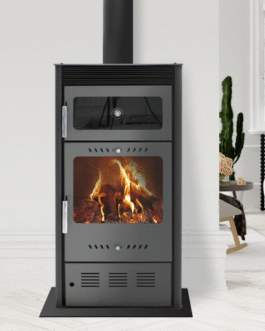 MODERNA Horno Luxe Kaminofen mit Backofen – 10 kW – Grau