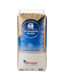 Butagaz DIN+ Holzpellets – 100% Nadelholz – Palette mit 66 Säcken à 15 kg