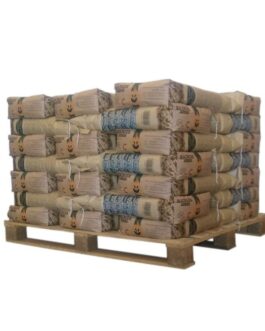 BADGER Holzpellets – 1/2 Palette mit 35 Säcken à 15 kg – DIN Plus / ENplus